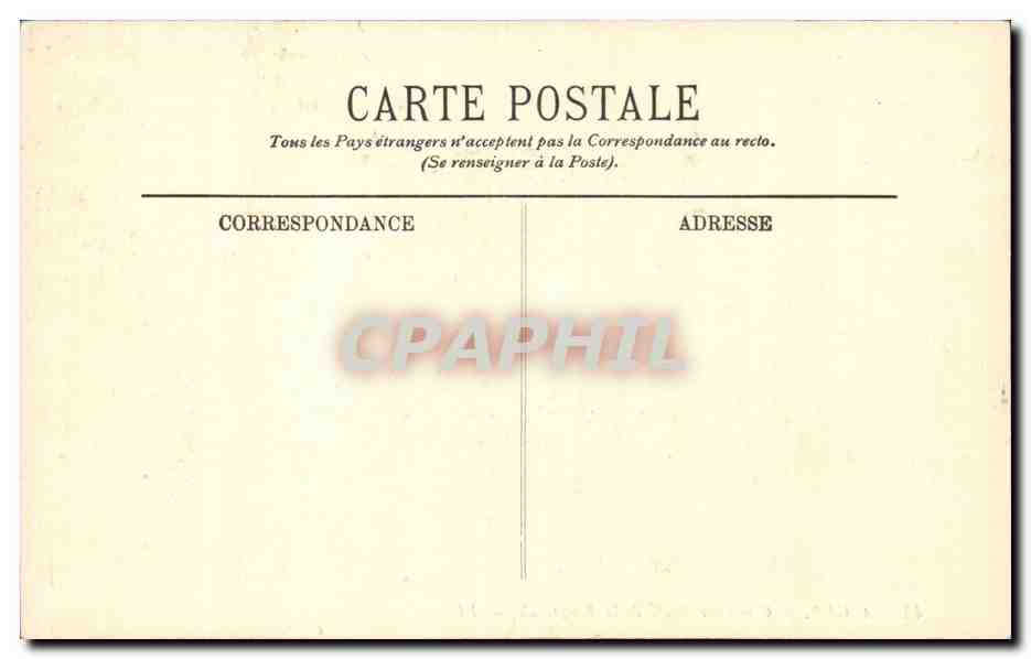 Algerie Alger CPA Cimetiere arabe de la Bouzareah — Rückseite