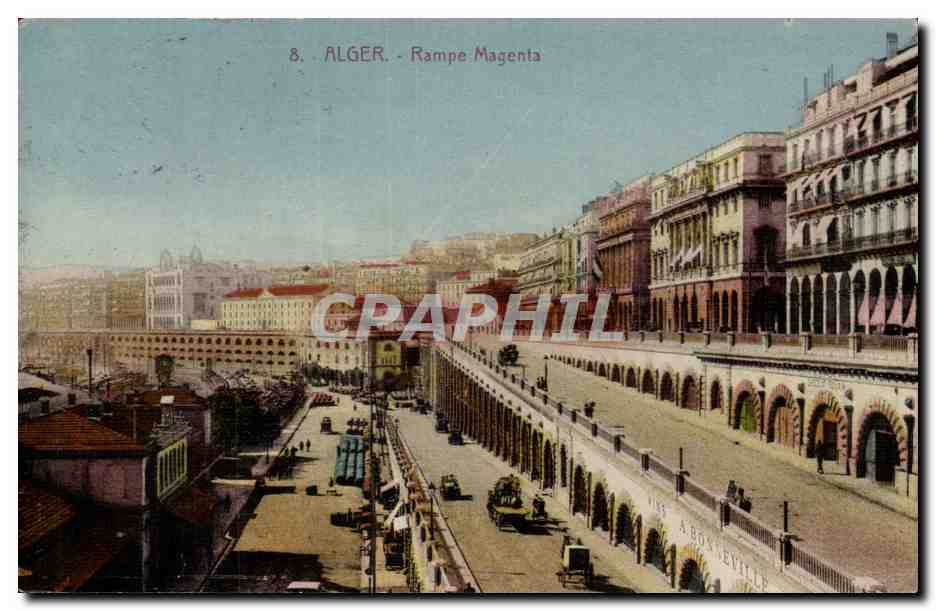 Algéro - Rampe Magenta — vue panoramique — éditeur A Bonneville, n°8