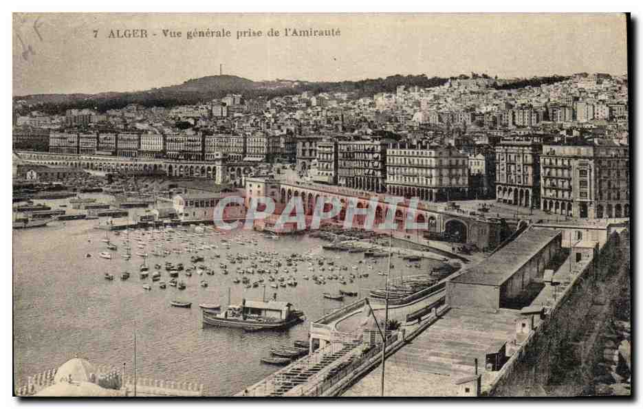 Algerie Alger CPA Vue generale prise de l'amiraute