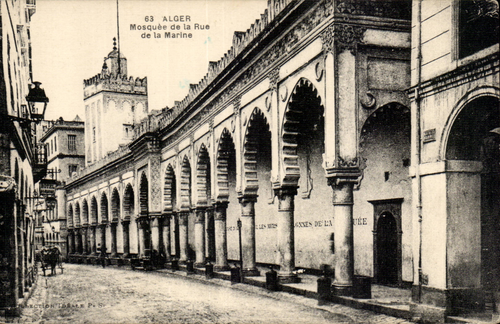Algerie Alger CPA Mosquee de la rue de la Marine