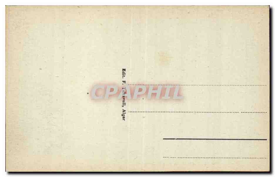 Algerie Alger CPA Interieur de la grande mosquee — Rückseite