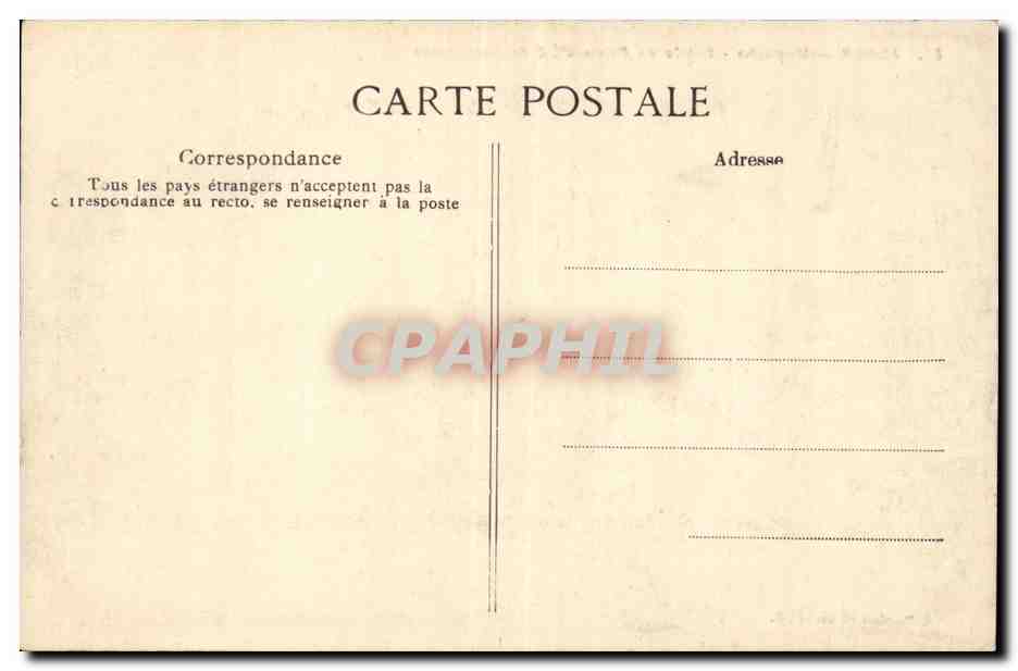 Algerie Alger CPA Mustapha Entree du palais d'ete du gouverneur — Back