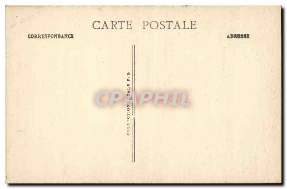 Algerie Alger CPA Une rue de la casbah — Rückseite