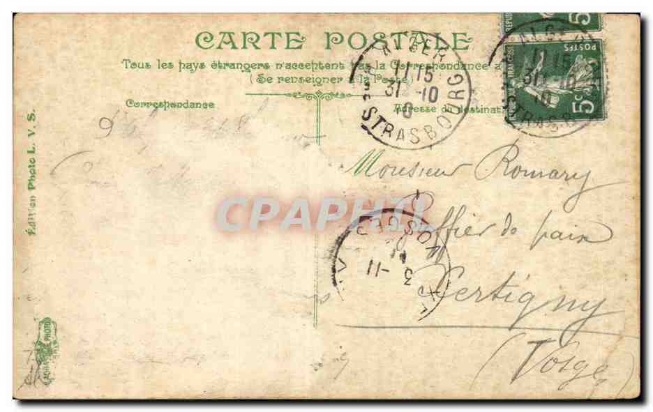 Algerie Alger CPA Vue generale du boulevard et quai — Rückseite