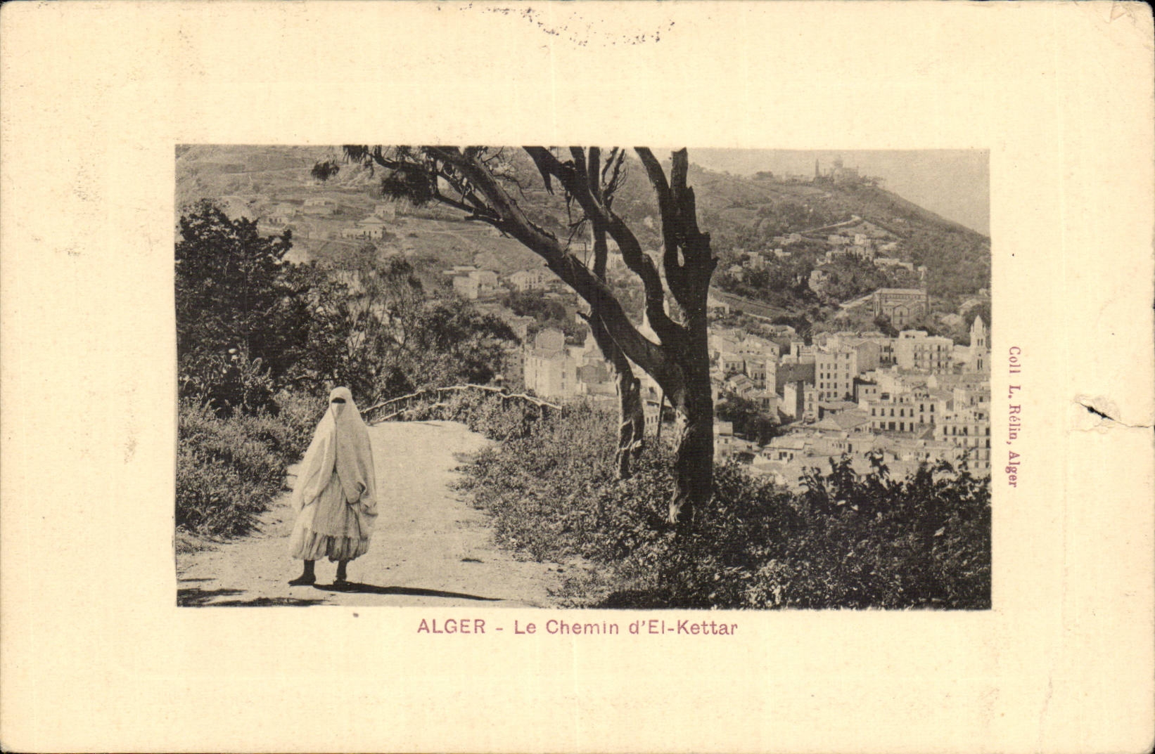 ALGER - Le Chemin d'El-Kettar — Coll. L. Relin, Alger