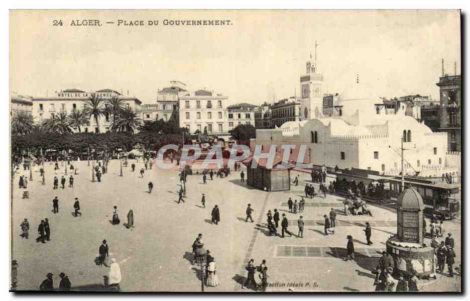 Algerie Alger CPA Place du gouvernement