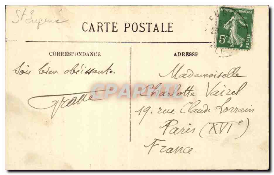 Algerie Alger CPA Place du gouvernement — Back