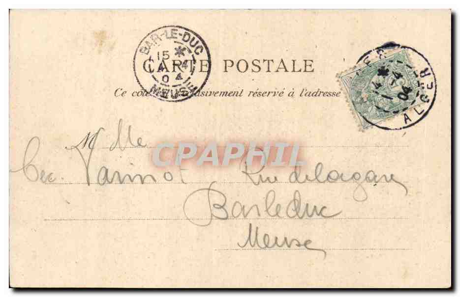 Algerie Alger CPA Notre Dame d'afrique et le CArmel — Back