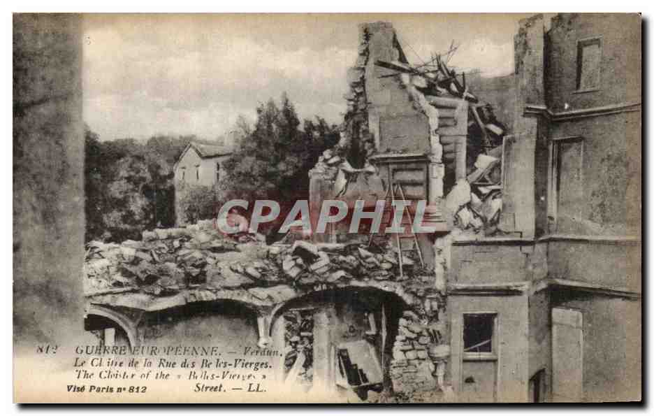 Verdun - Le Cloitre de la rue des Belles Vierges - CPA 