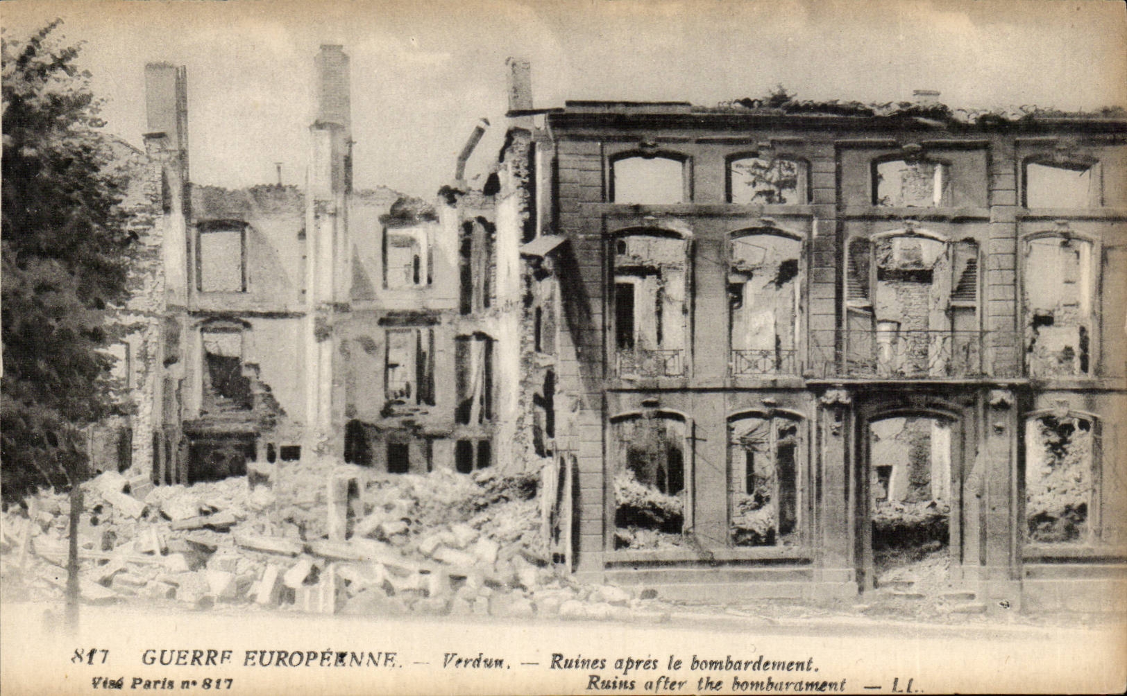 Verdun — Ruines après le bombardement — Visé Paris n° 817