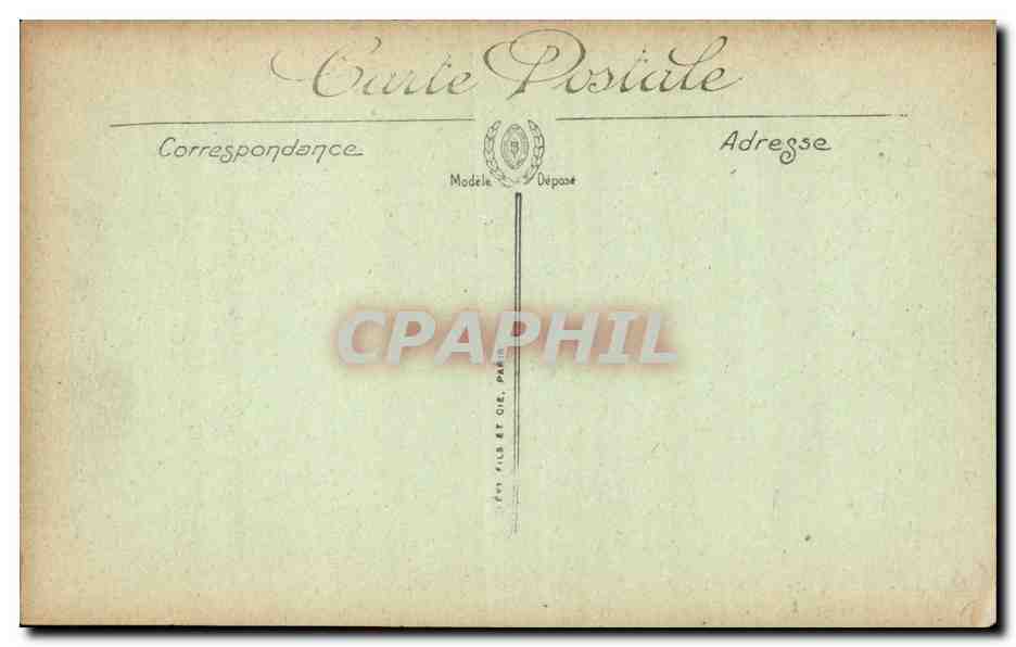 Verdun — Cour de l'Évêché après le bombardement — Visé Paris n°814 — Rückseite
