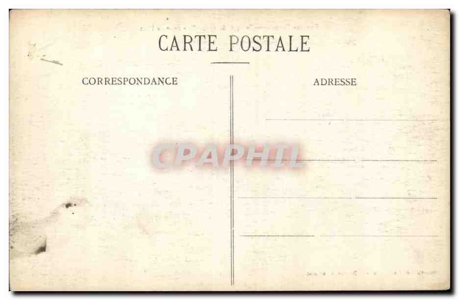 Rue des Ponts après le 25 Août 1914 — Vue prise de l'Est — Grand dépôt des Cristiens, P. Nicolas, à Perrares — Reverso