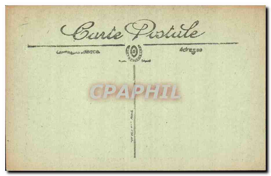 Les Ruines de la Grande Guerre — Verdun. La Cour Ovale de l'Évêché — Visud Paris n° 526 — Verso