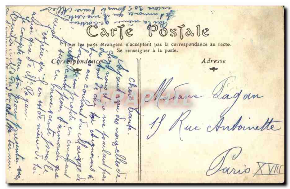 Verdun — Vue Générale, Vue prise des Tours de la Cathédrale — éditeur non visible — Rückseite