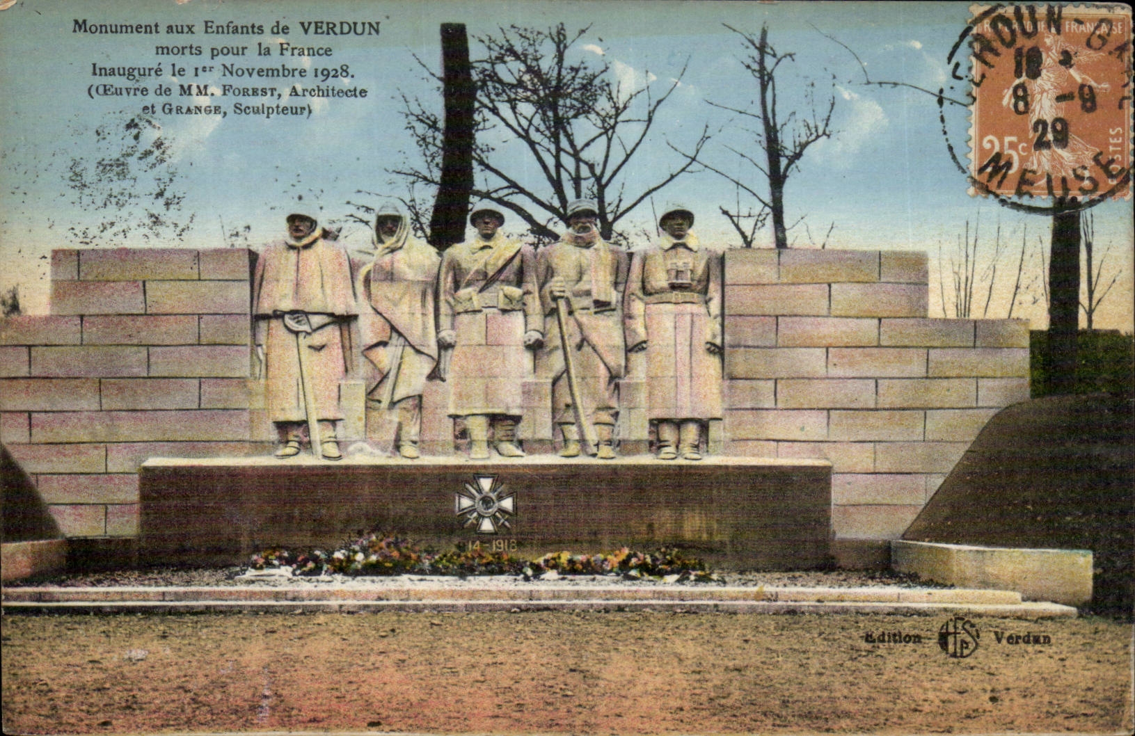 Monument aux Enfants de Verdun — Inauguré le 1er Novembre 1928 — Édition Verdun