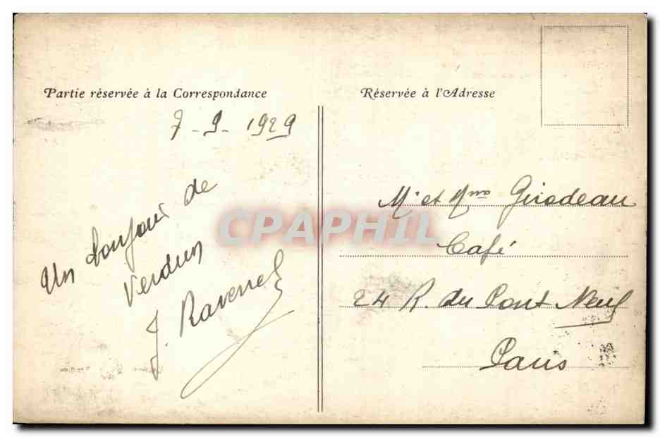 Monument aux Enfants de Verdun — Inauguré le 1er Novembre 1928 — Édition Verdun — Verso