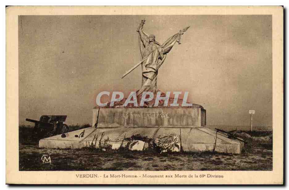 Verdun - Le Mort-Homme - Monument aux Morts de la 69e Division