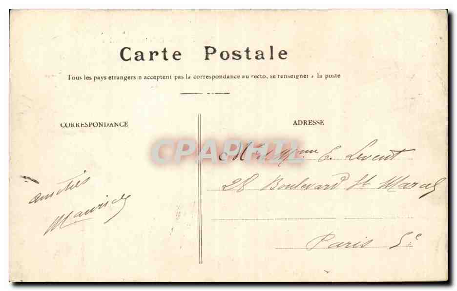Verdun - Palais de Justice - CPA  — Verso