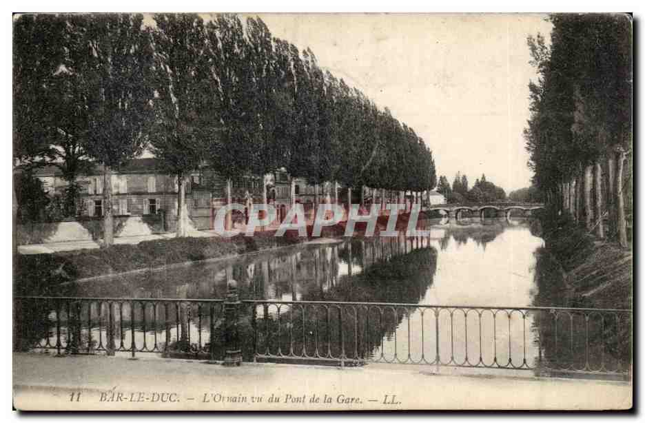 Bar le Duc - L'Ornain vu du Pont de la Gare - CPA 