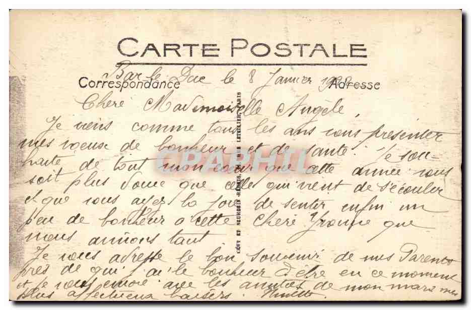 Bar-le-Duc — Vue sur l'Ornain et la Caisse d'Épargne — Édition des Magasins Roullet, n°9 — Reverso