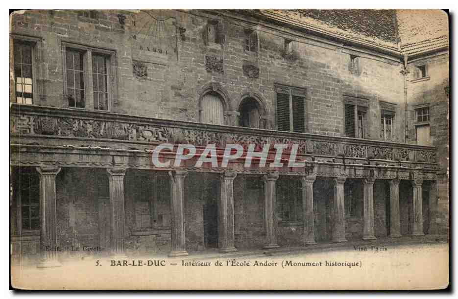 Bar le Duc - Interieur de l'Ecole Andoir - Monument Historique - CPA 