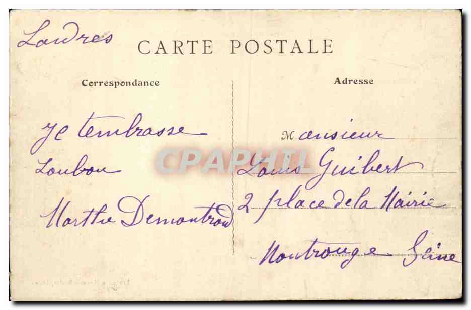 Dun sur Meuse - Pont de la Tour - CPA  — Rückseite