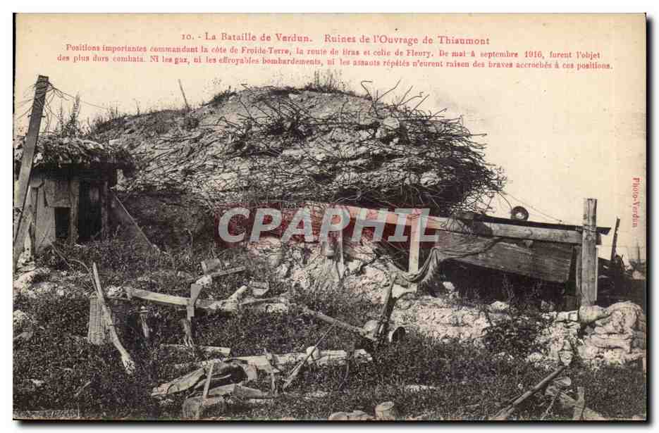 La Bataille de Verdun — Ruines de l'Ouvrage de Thiaumont — Photos-Verdun, n°10