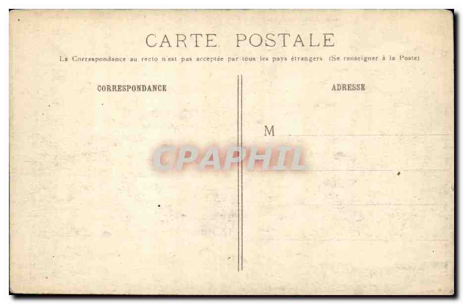 Anzécourt (Meuse) — Le village après le passage des barbares — J. Courcier, 8 Rue Simon-le-Franc, Paris — Verso