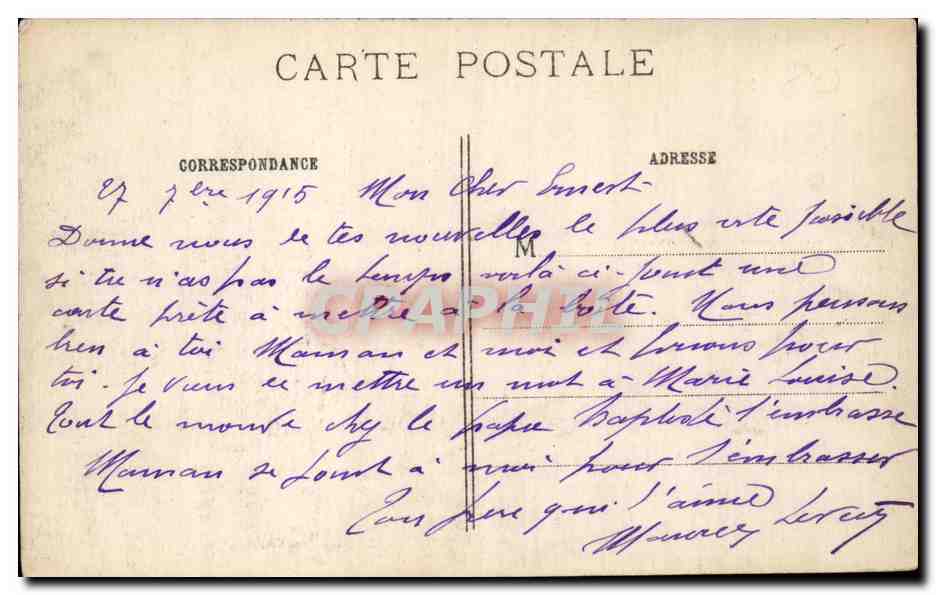 Beauzée-sur-Aire (Meuse) — Après le bombardement — IMP. BAUDINIÈRE, NANTERRE — Verso