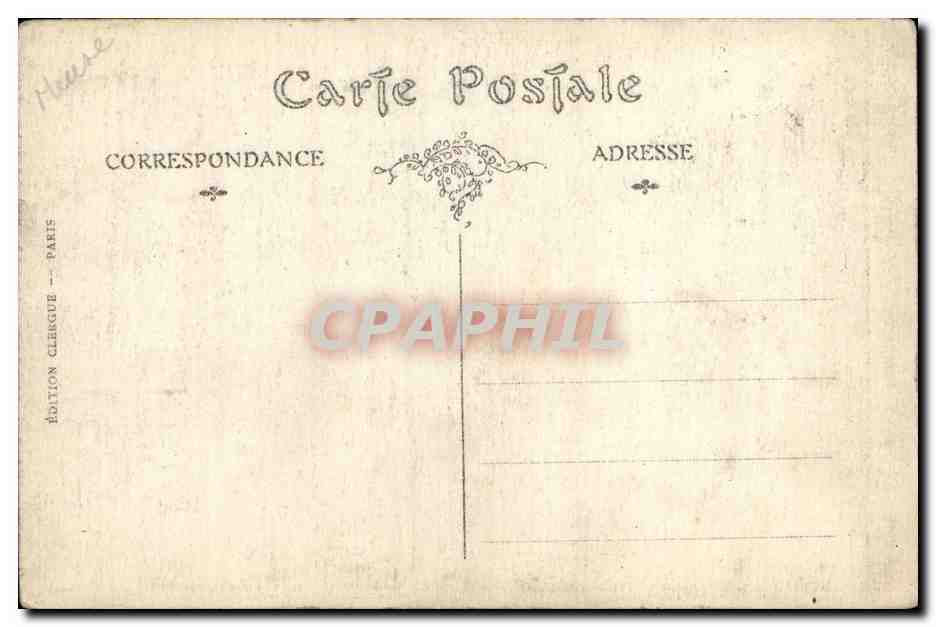 Beauzee sur Aire - L'Eglise Cote de L'Ecole - CPA  — Rückseite