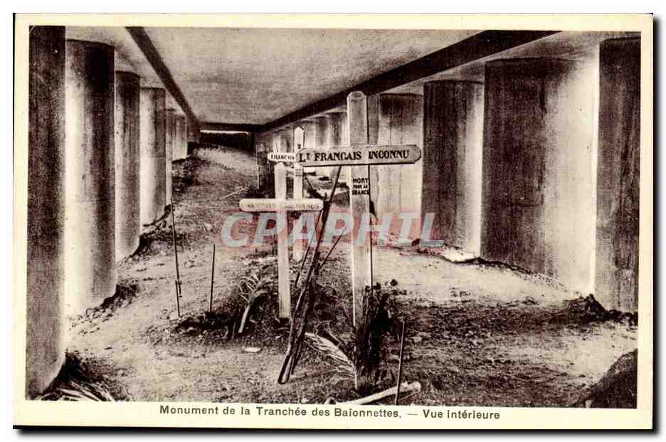 Monument de la Tranchée des Baionnettes — Vue intérieure — Éditeur : Éditions de Toulouse