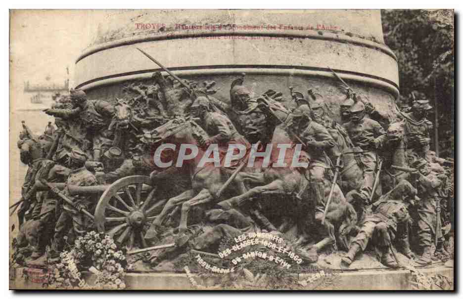 Troyes — Monument des Enfants de l'Ance — Les combats des classes 1860-1869 — du Canton d'Étain