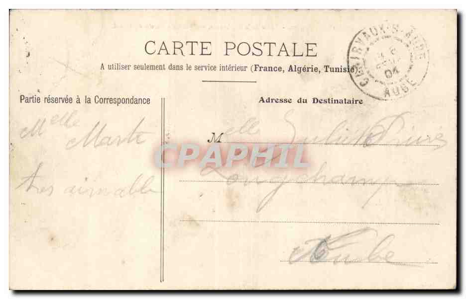 Troyes - Place de la Préfecture, vue prise du Bassin du Canal — éditeur R.H.&C. Nancy, n°18 — Reverso