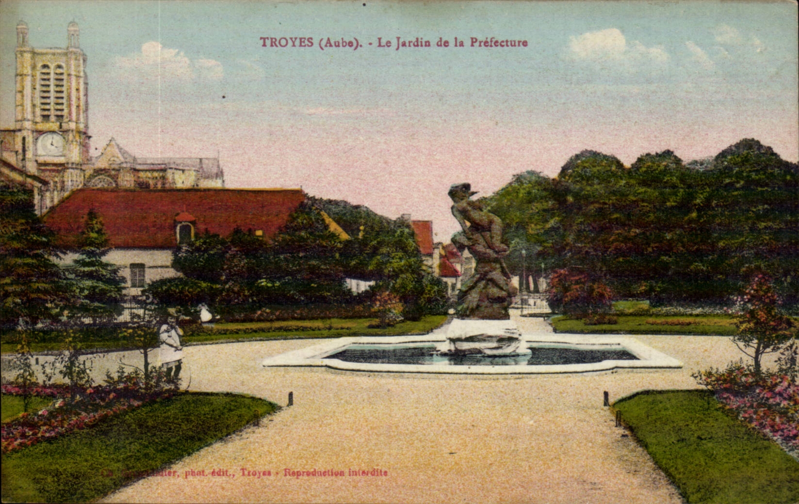 Troyes (Aube) - Le Jardin de la Préfecture — phot. édit. Troyes