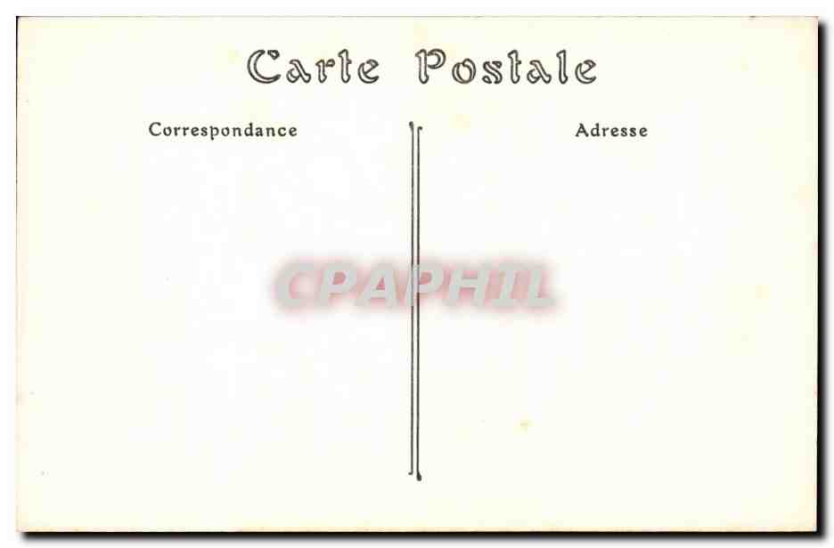 Troyes CPA Le quartier Songis (militaria) — Verso
