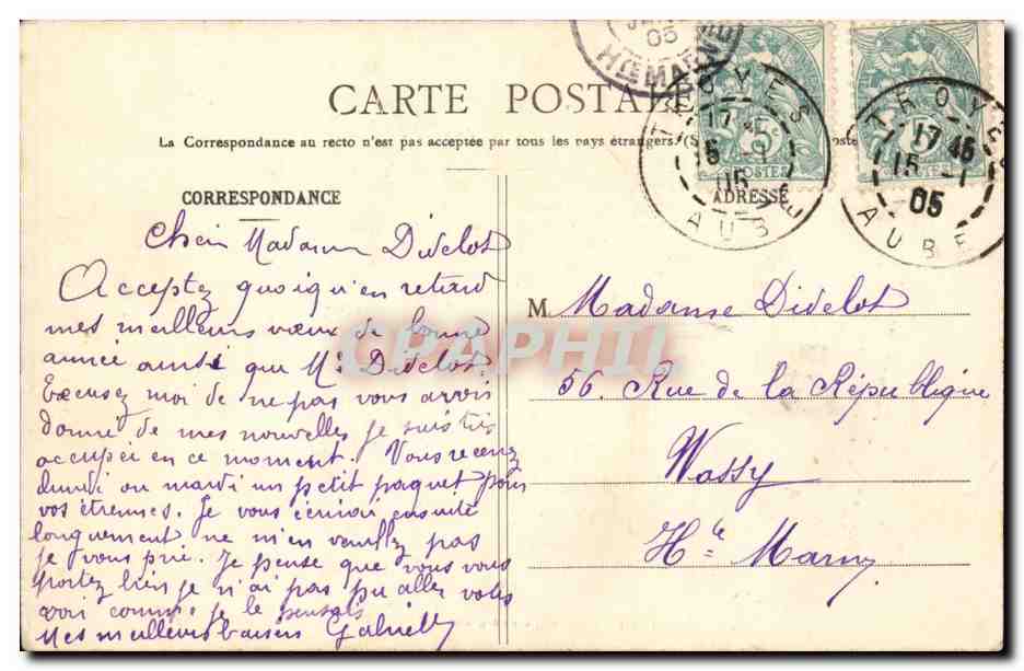 Troyes CPA Hotel de Vauluisant — Verso