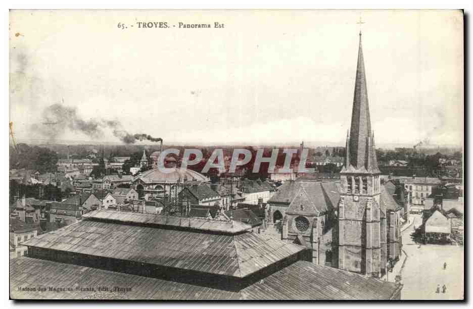 Troyes - Panorama Est — Maison des Magnanis, Édit. Troyes, n°65