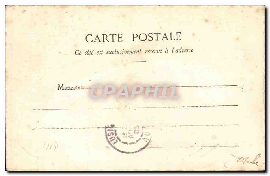 TRoyes CPA Ancien Hotel de Marisy — Rückseite