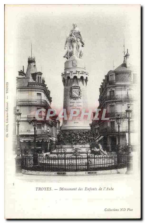 TRoyes CPA Monument des enfants de l'aube