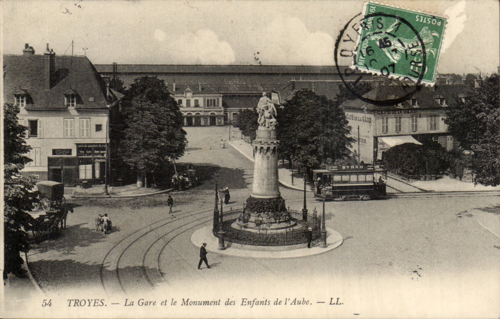 Troyes — La Gare et le Monument des Enfants de l'Aube — LL.