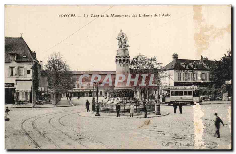 Troyes — La Gare et le Monument des Enfants de l'Aube — Brunelat, Troyes