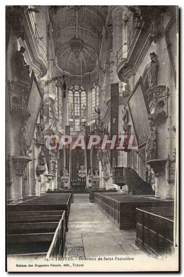 TRoyes CPA Interieur de l'eglise Saint Pantaleon 