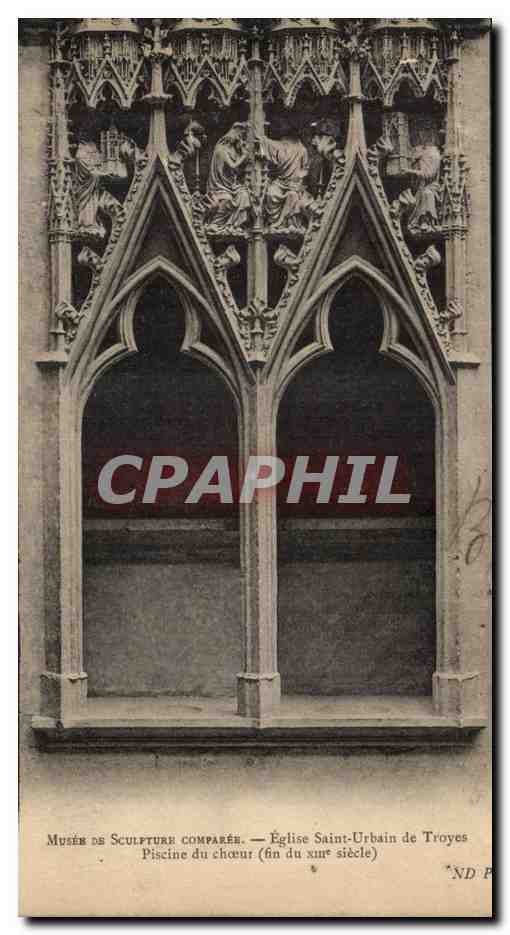 Piscine du chœur — Église Saint-Urbain de Troyes — fin du xixe siècle — Musée de Sculpture Comparée