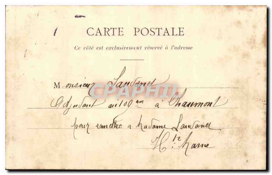 Troyes - Petite Rue Gambey — Maison des Magasins Réunis, édit., Troyes — Verso