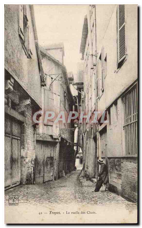 Troyes — La ruelle des Chats — R.W. SOU NANCY n°42