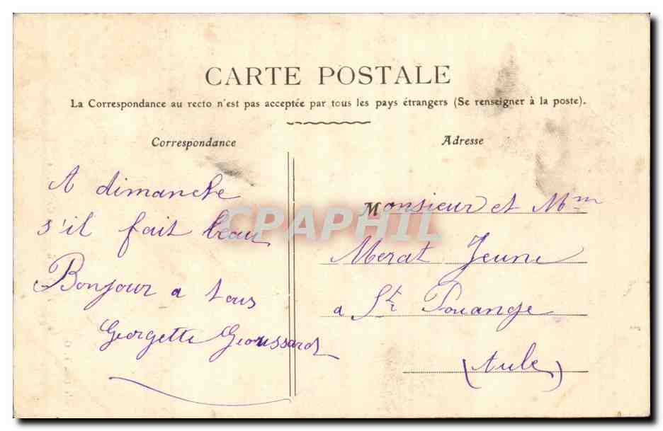 TRoyes CPA La cathedrale La vierge et l'enfant — Rückseite