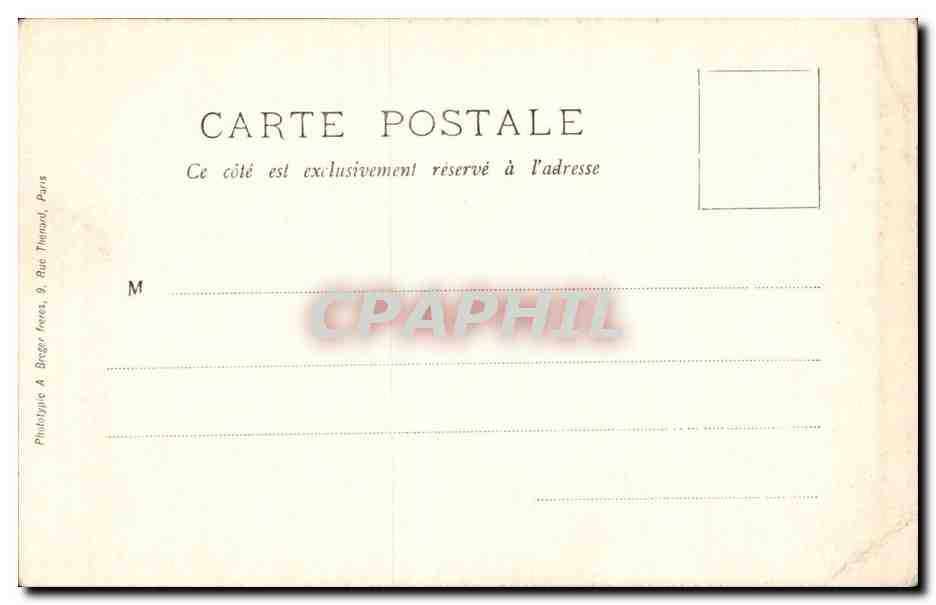 Troyes CPA Le clocher et le beffroi de Saint Jean — Rückseite