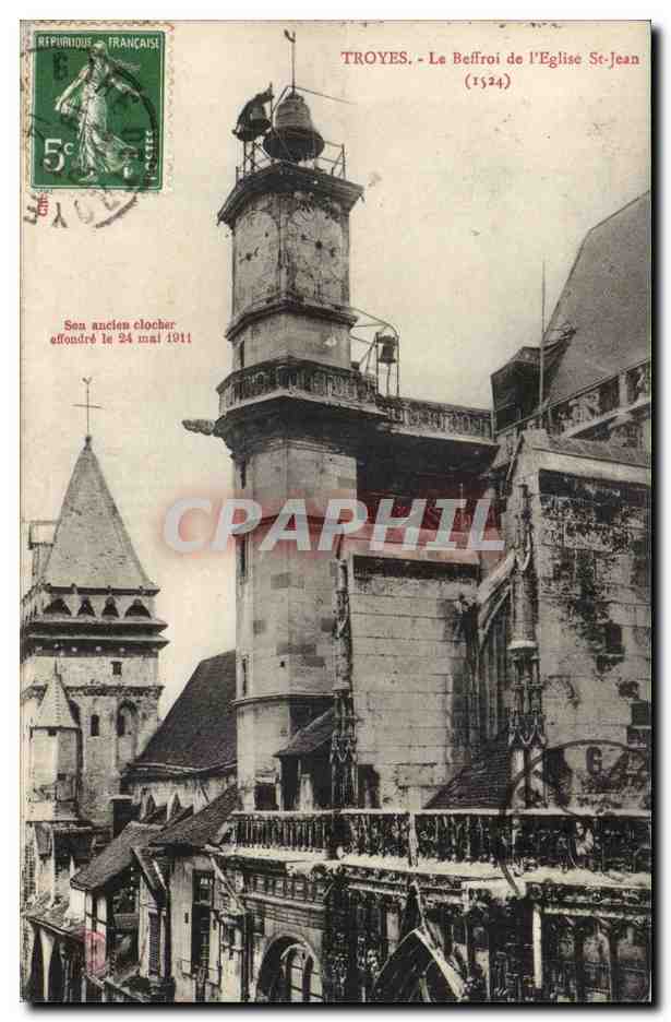 Troyes CPA Le beffroi de Saint Jean