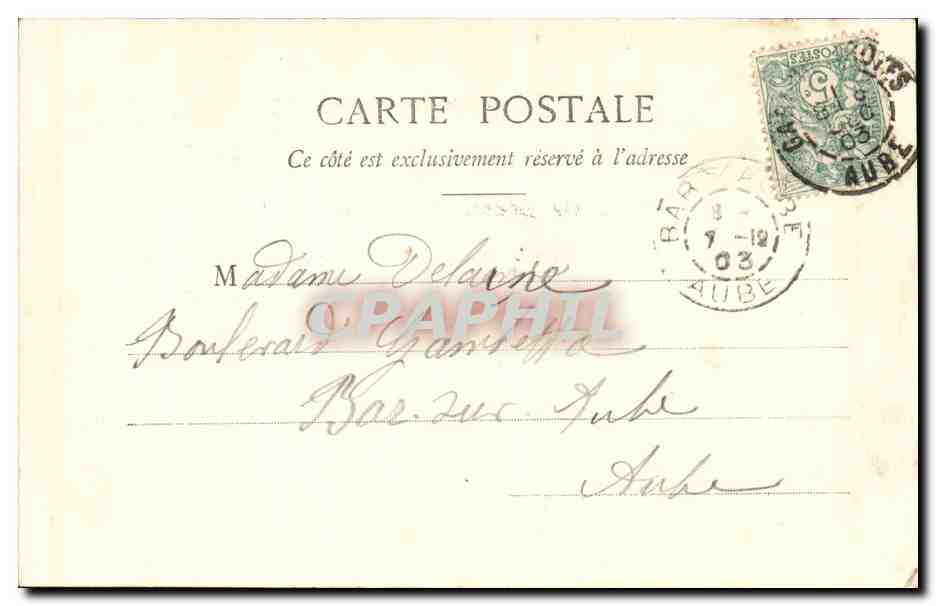 Troyes - Jubé de la Madeleine, Intérieur — Collection S. B. W. — Rückseite