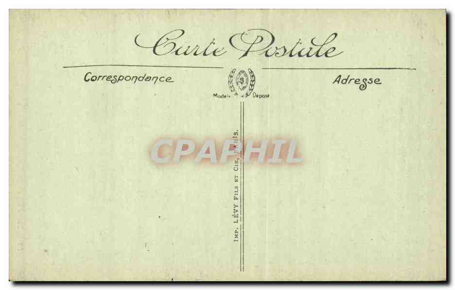 Troyes CPA Eglise Saint Martin es Vignes la nef — Rückseite